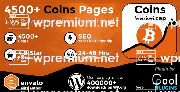 Coins MarketCap NULLED – Best Cryptocurrency Plugin For WordPress