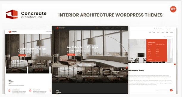 Concreate – Interior Architecture Interactive WordPress Theme
