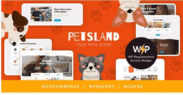 Pets Land | Domestic Animals Shop & Veterinary WordPress Theme