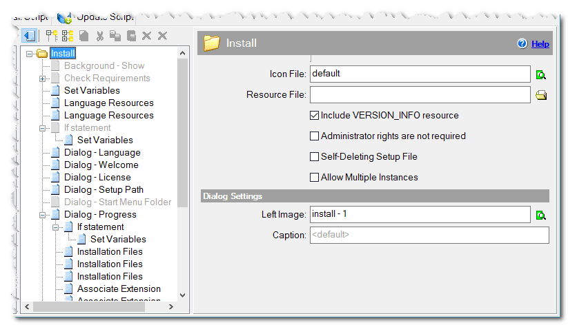 Script install