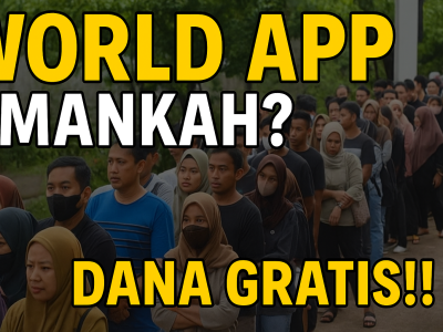 Antrian warga ikut program World App yang viral di Indonesia