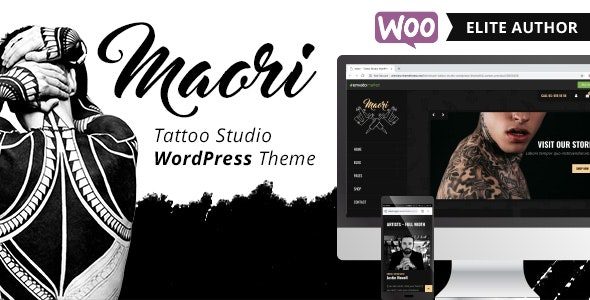 Maori – Tattoo Studio WordPress Theme