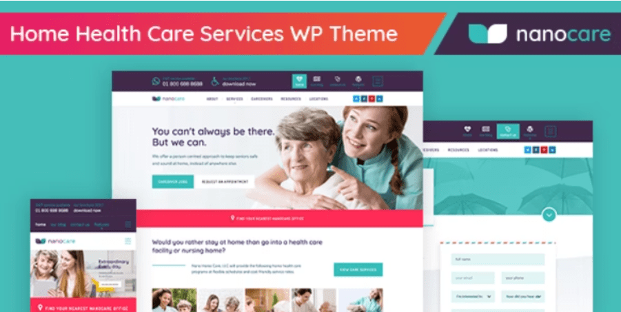Home Health Care, Medical Care WordPress Theme – NanoCare