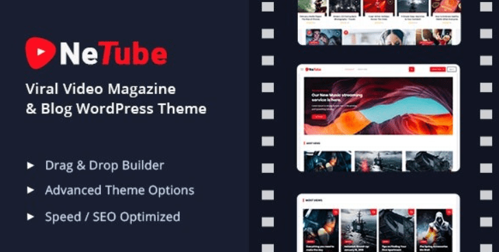 Netube – Viral Video Blog / Magazine WordPress Theme