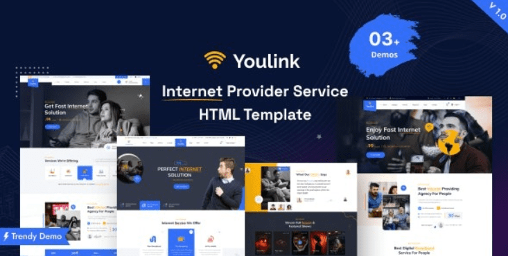 Youlink – Broadband & Internet Services WordPress Theme