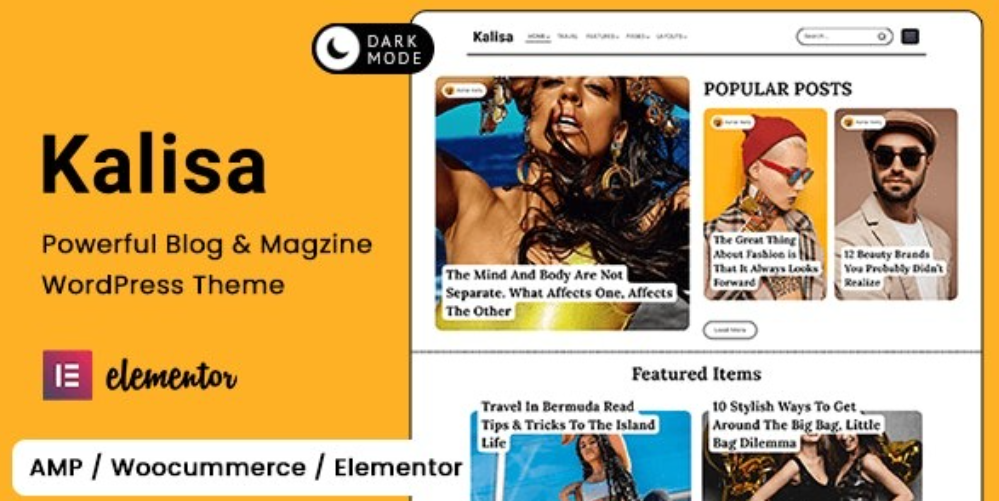 Kalisa – Blog & Magazine WordPress Theme